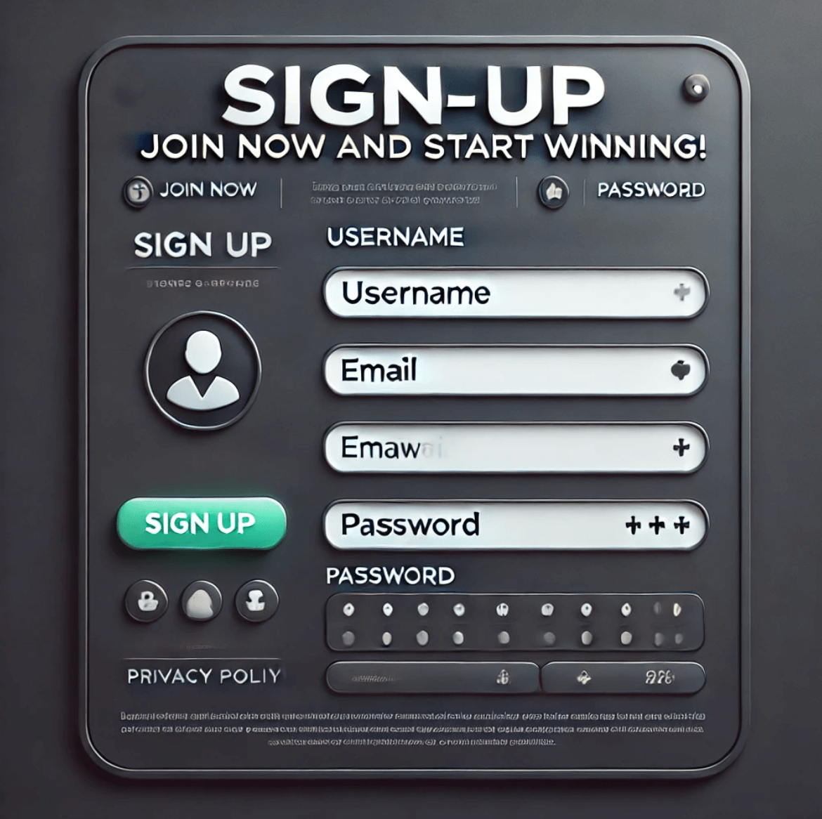 signup form